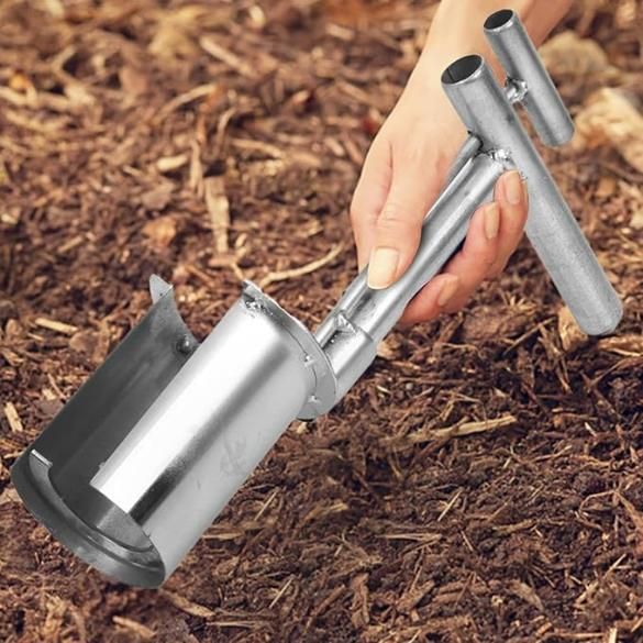 Soil Potting Machine Tool – Stainless Steel Bulb Planter