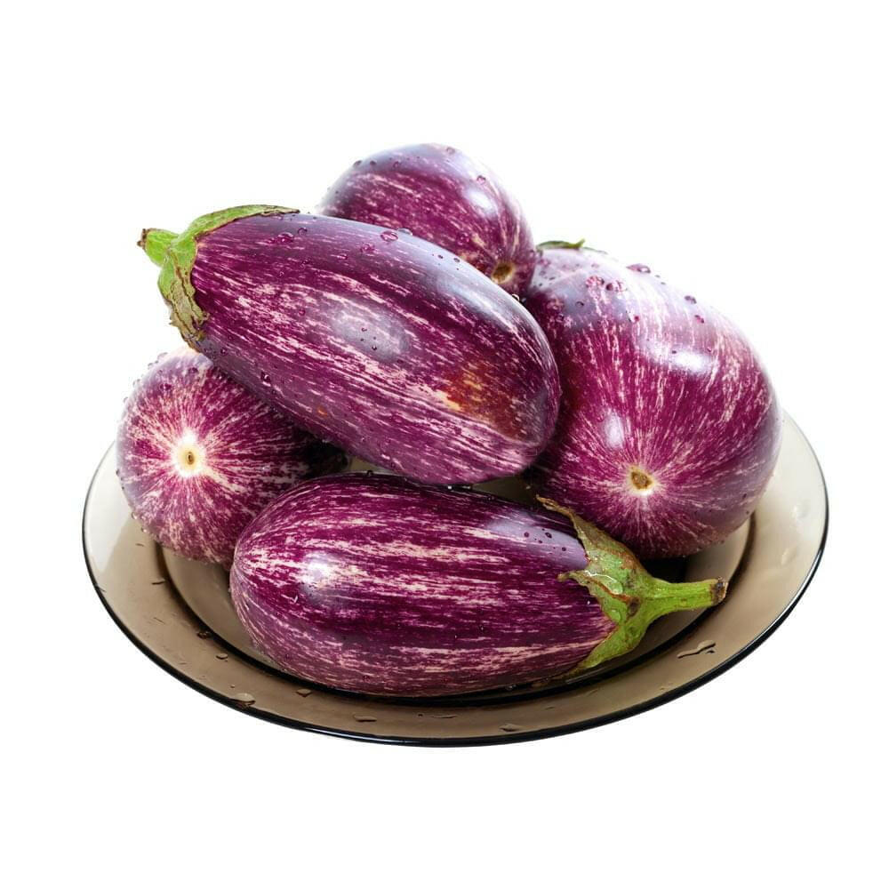 Brinjal round violet Vegetable Seed Balls.