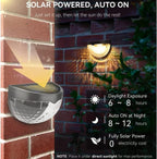 Solar Fence Lights – Pack of 4 | Outdoor Garden & Patio Lighting