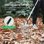 Garden Leaf Yard Cleaning Tool – Heavy-Duty Metal Rake