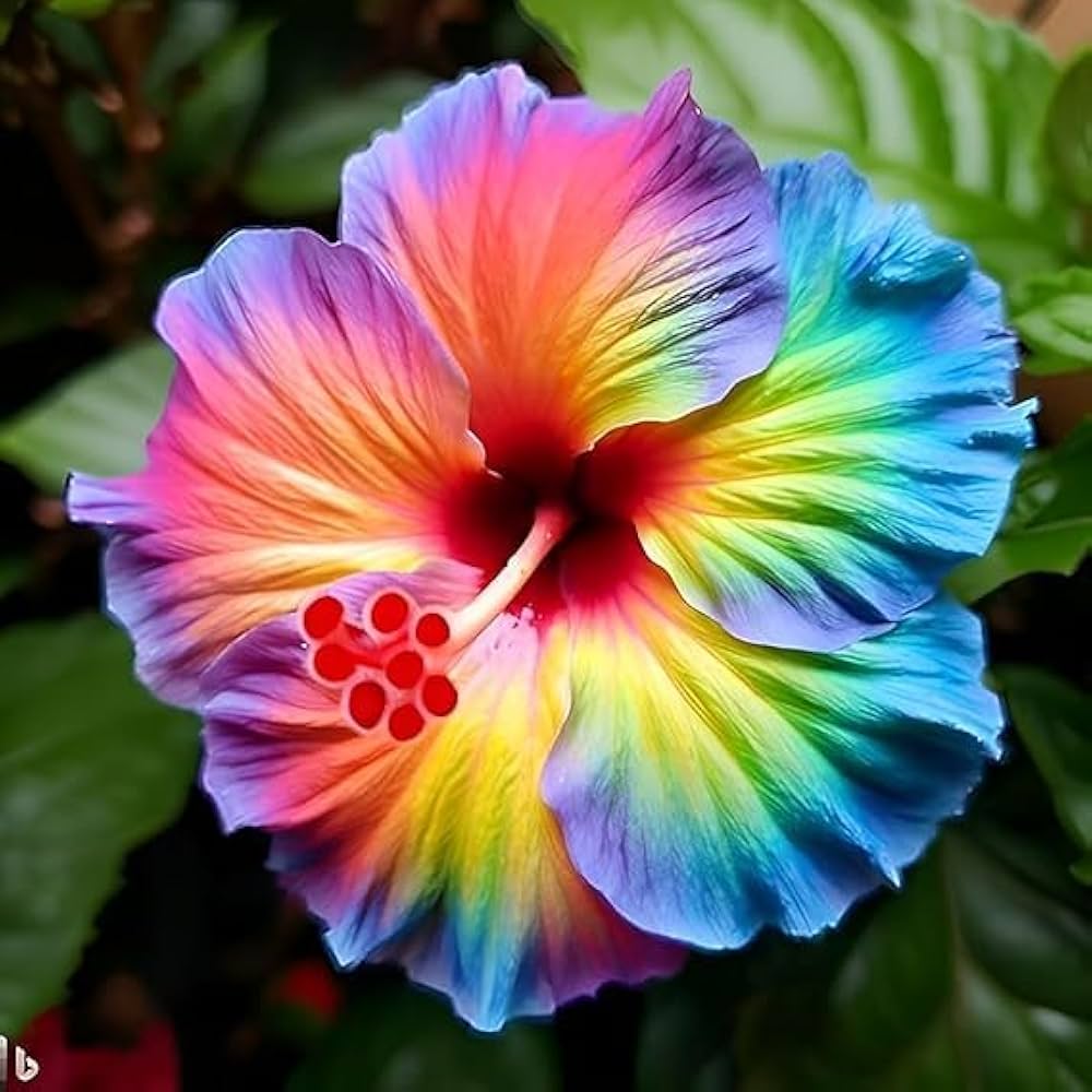 Rainbow Hibiscus Flower Seeds - Just Throw & Grow