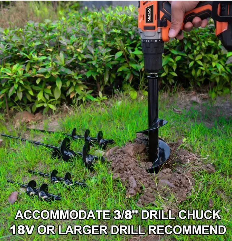Spiral Hole Non Slip Earth Drill – Heavy-Duty Metal Auger Tool