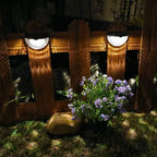 Solar Fence Lights – Pack of 4 | Outdoor Garden & Patio Lighting