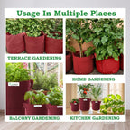 Tulsi Plant Grow Bag for Home & Gardening – Eco-Friendly Geotex Material with Holy Swastik Symbol
